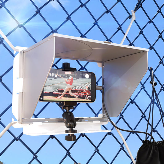 Cell Phone Fence Mount with Shade-Game Recording Mounting Kit.