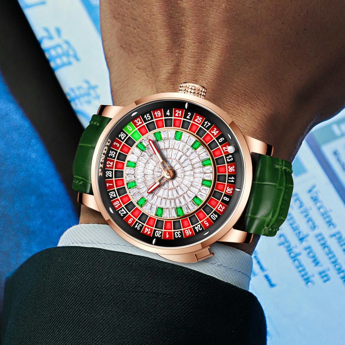 Roulette Wheel Automatic Watches for Men