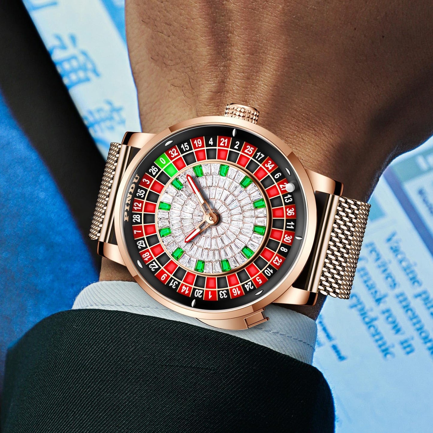 Roulette Wheel Automatic Watches for Men