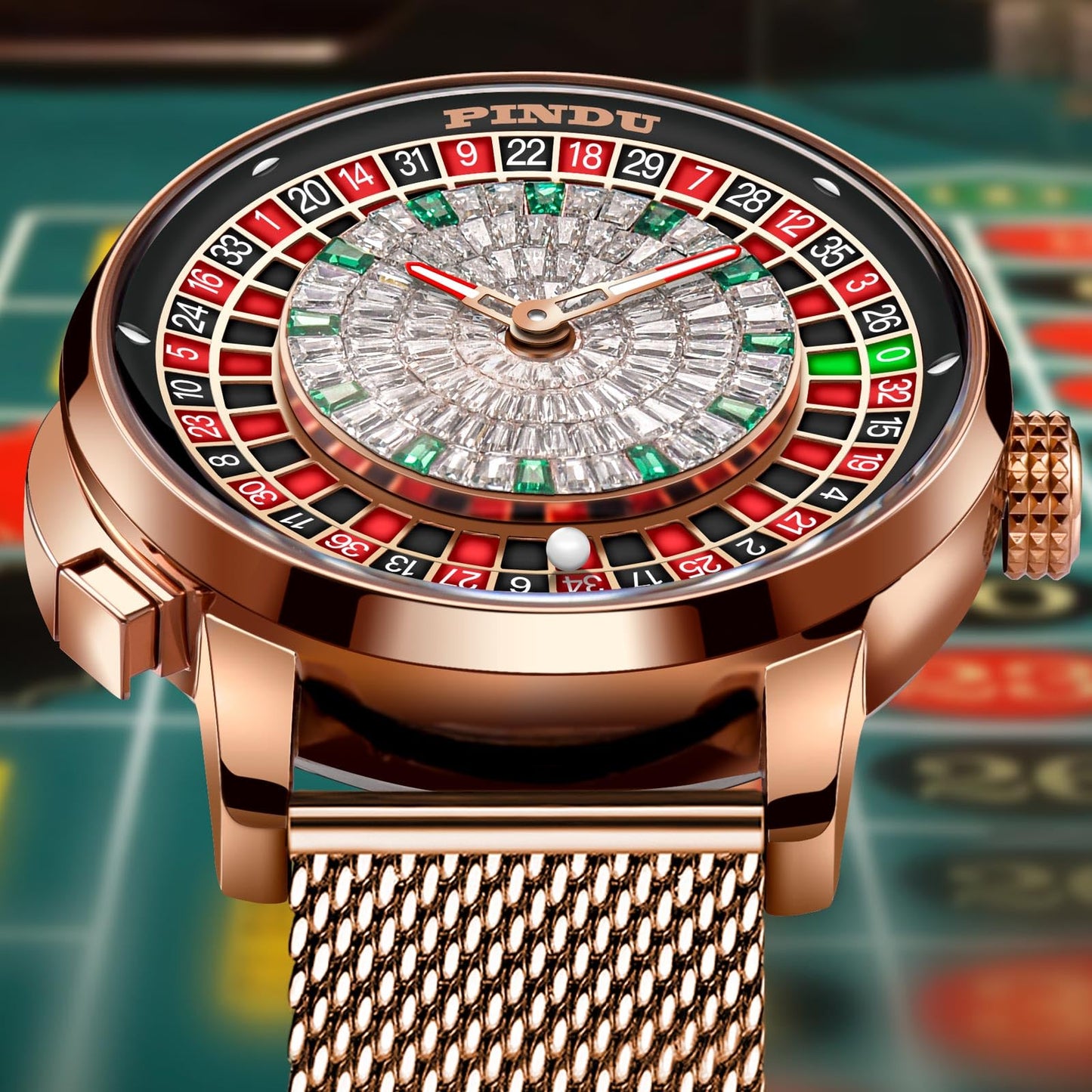 Roulette Wheel Automatic Watches for Men