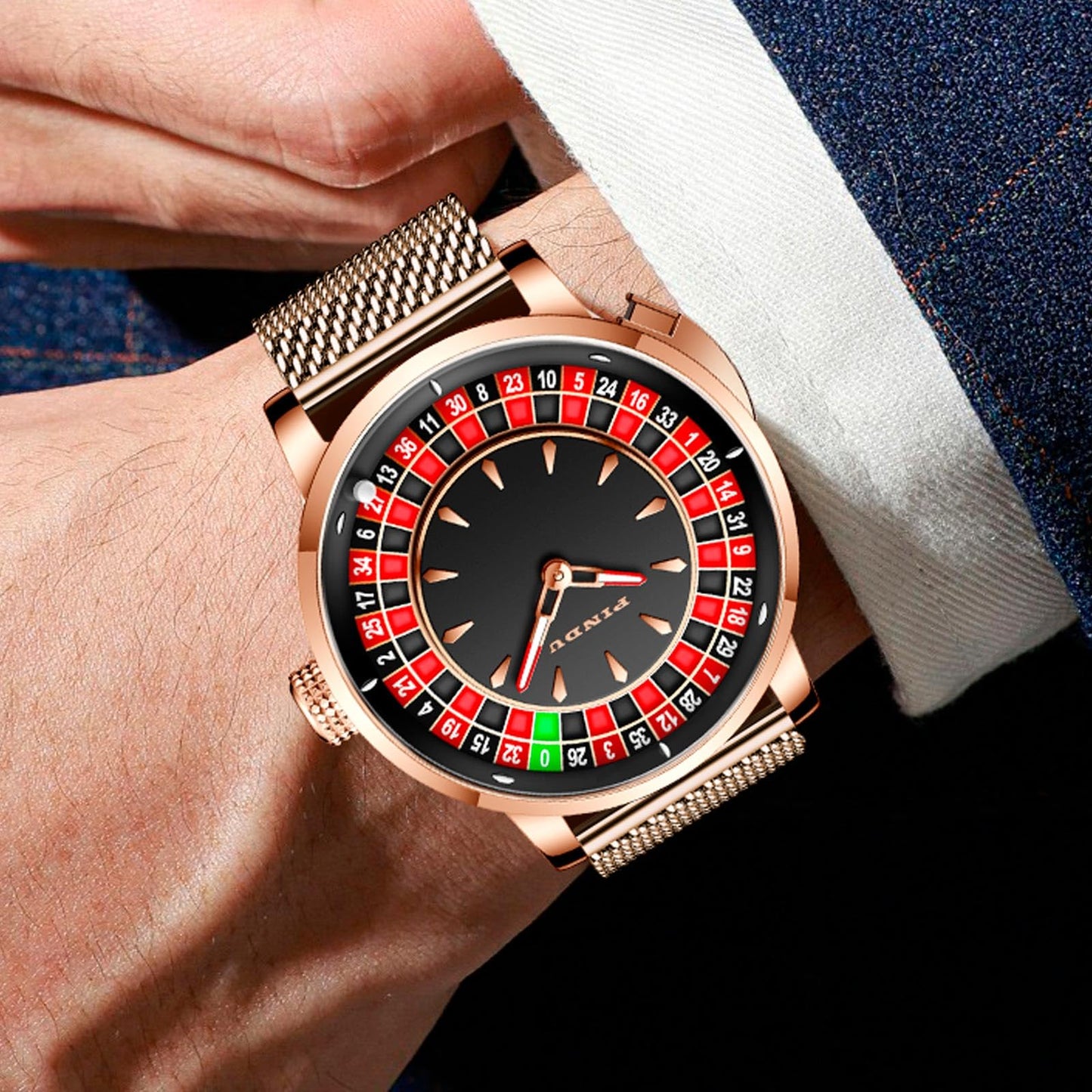 Roulette Wheel Automatic Watches for Men