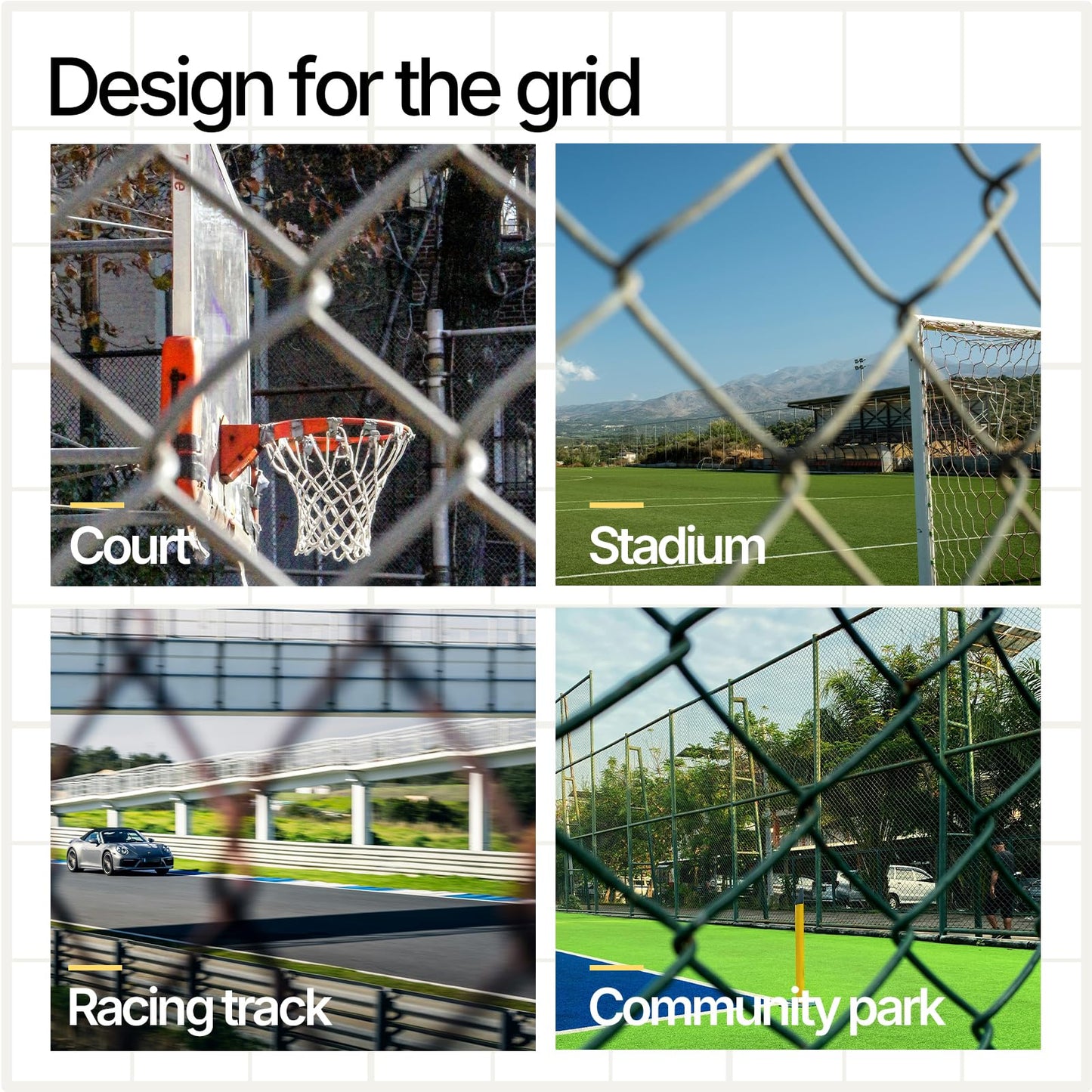 Cell Phone Fence Mount with Shade-Game Recording Mounting Kit.