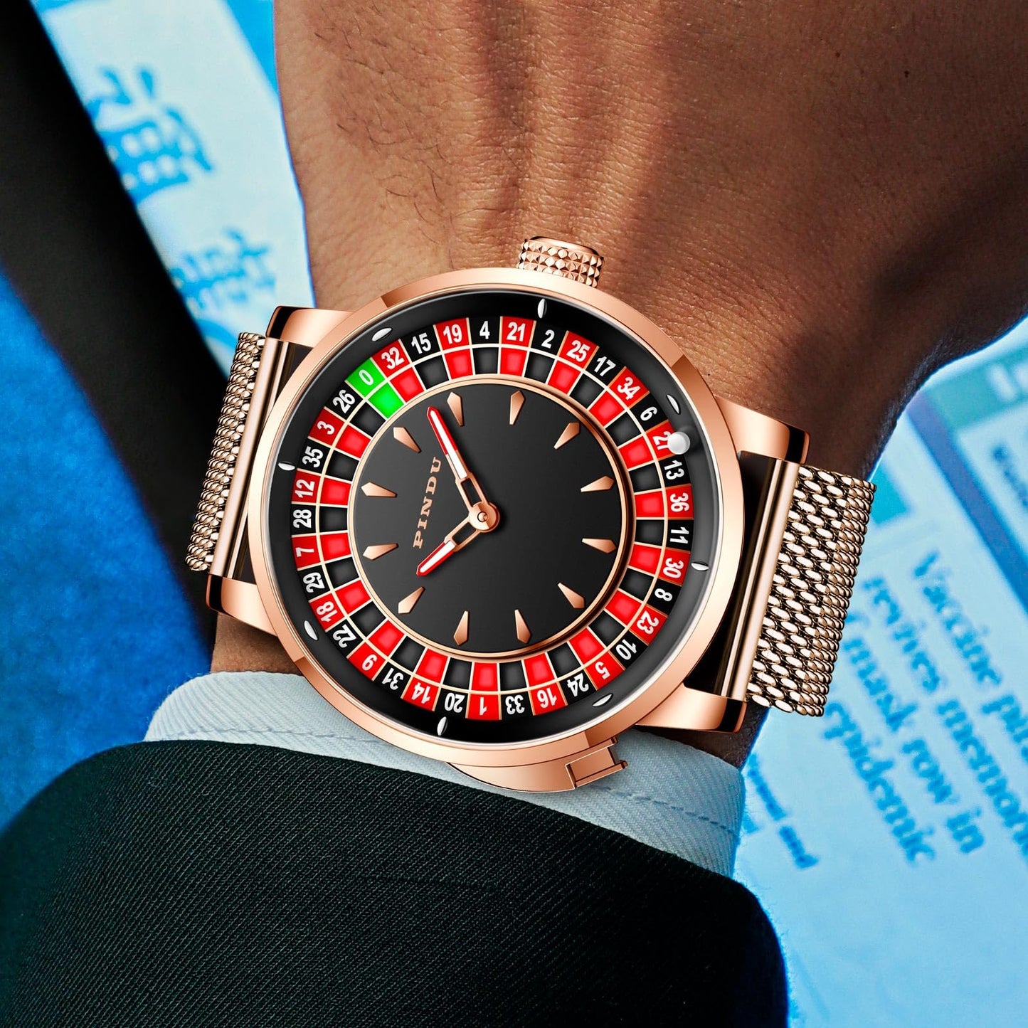 Roulette Wheel Automatic Watches for Men