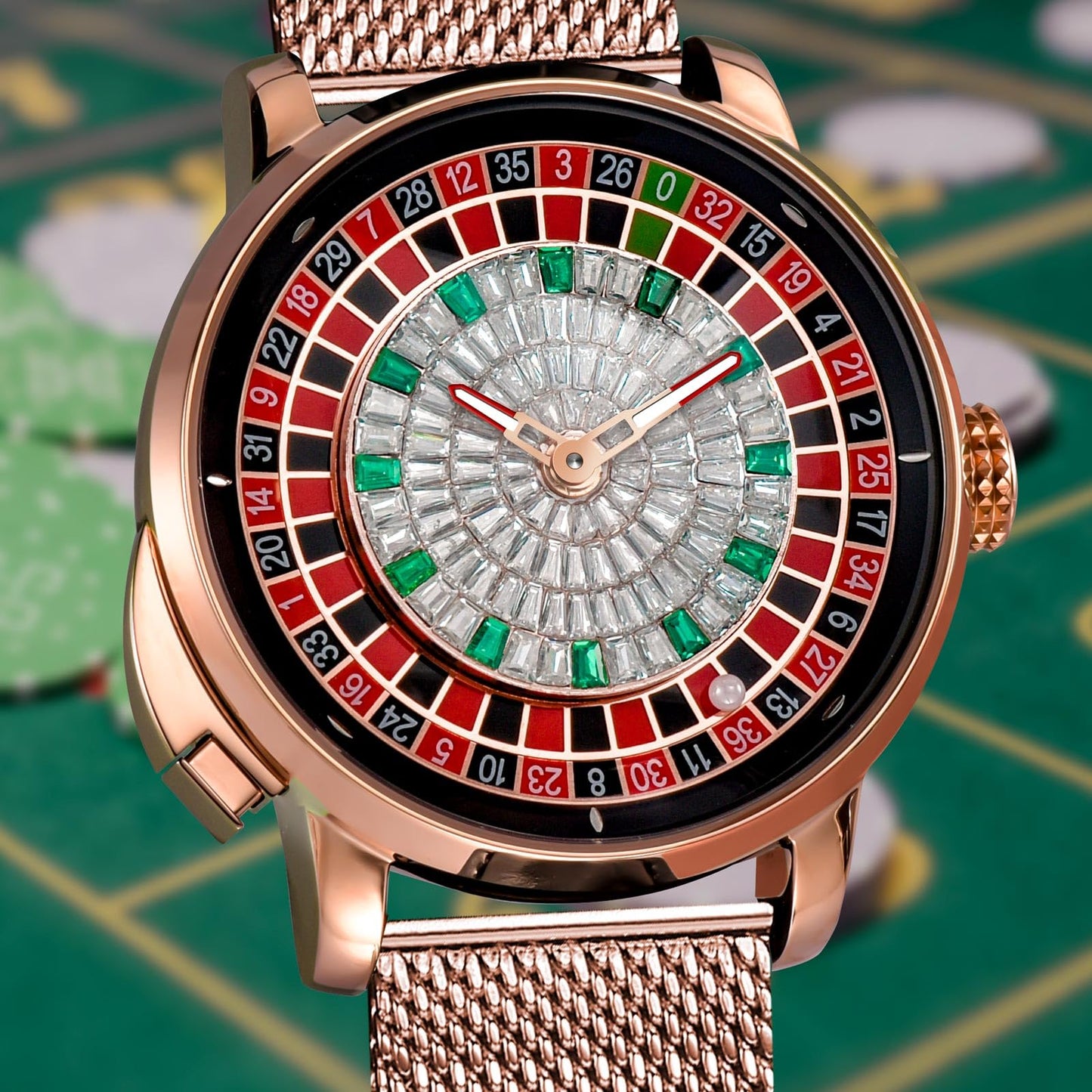 Roulette Wheel Automatic Watches for Men